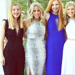 Snake print formal dress